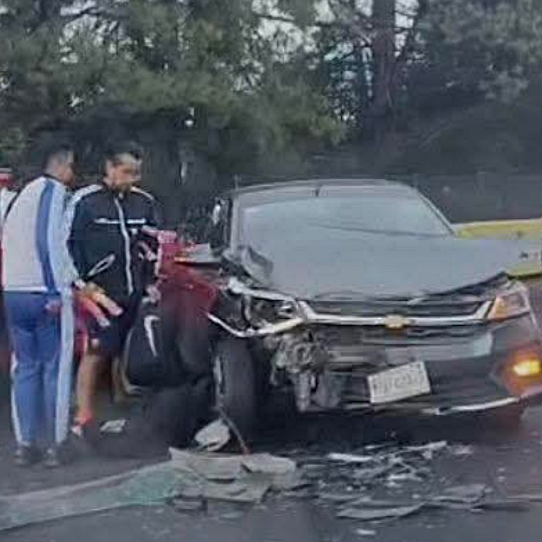 Accidente en la México-Cuernavaca. Foto: Capufe